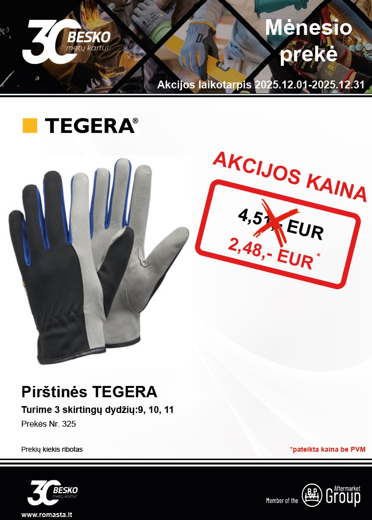 GRUODŽIO MĖNĖSIO PREKĖ