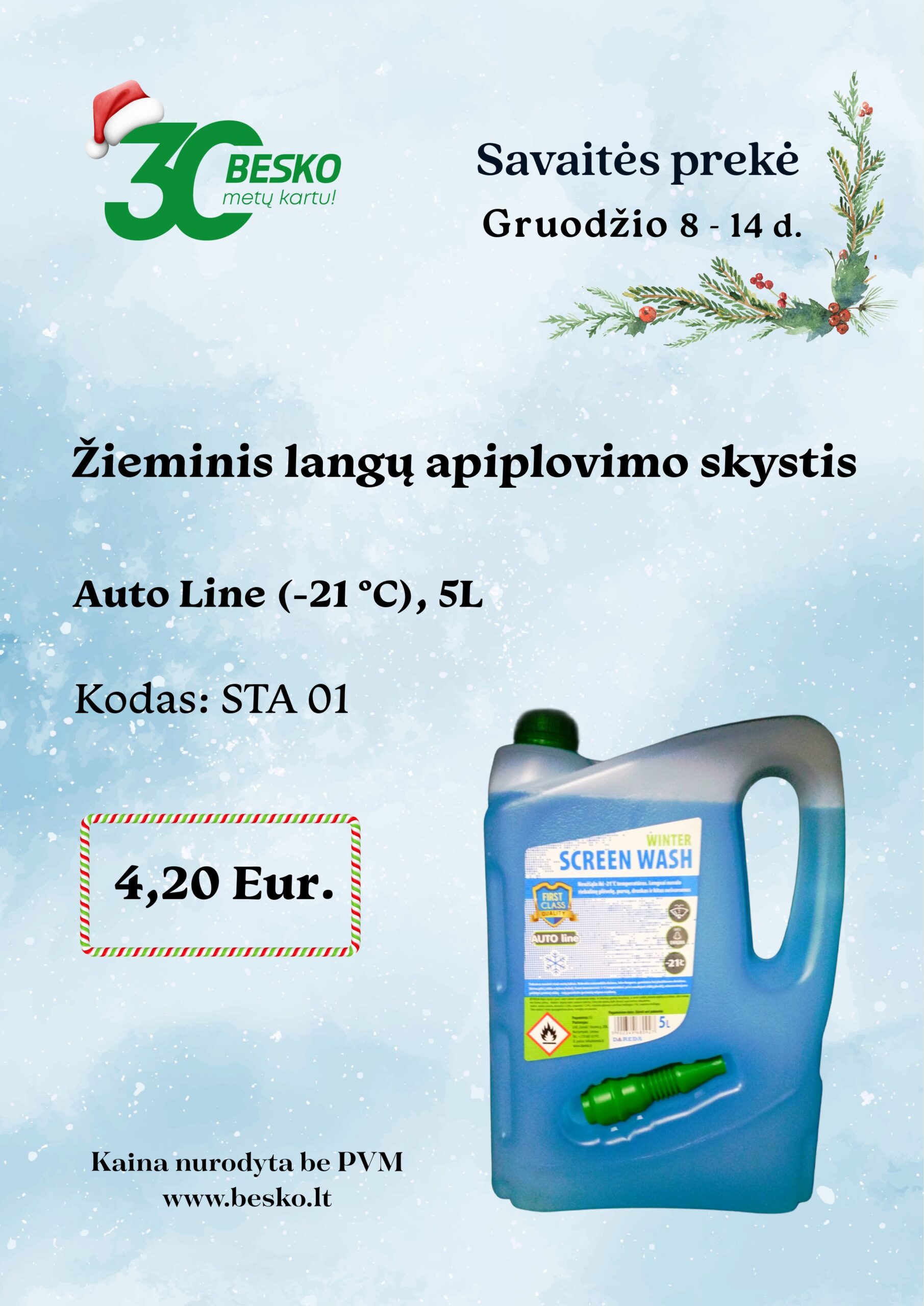 SAVAITĖS PREKĖ GRUODŽIO 8 – 14D.