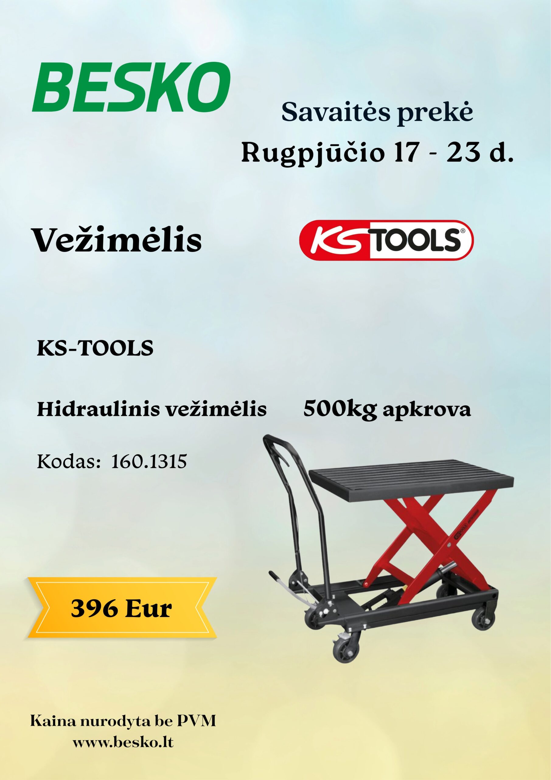 SAVAITĖS PREKĖ RUGPJŪČIO 17 – 23D.