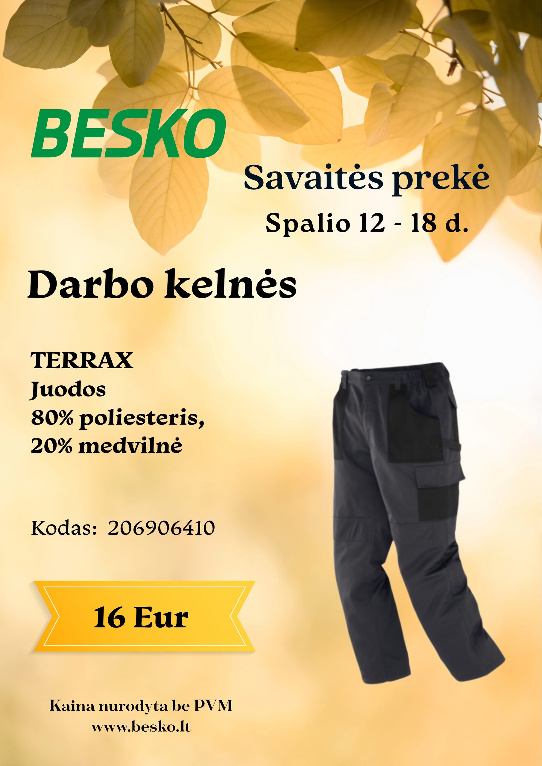 SAVAITĖS PREKĖ SPALIO 12-18D.